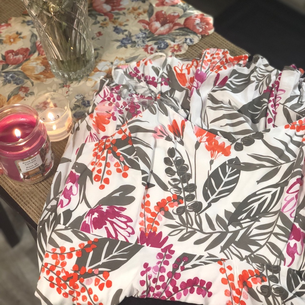 Cute A line tropical dress